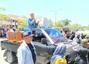 Koordinator Lapangan (Korlap) Yustanto Pake bersama Ratusan masyarakat KRUK demo Kejaksaaan Negeri Buol Senin 13/05/2024 (Istimewa)