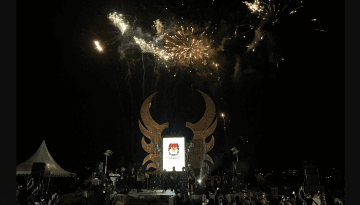 Peluncuran tahapan Pilkada Kabupaten Sigi berlangsung meriah, di Taman Taiganja, Rabu (12/06)