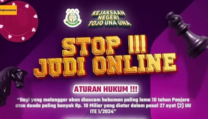 Kejaksaan Negeri Tojo Una-Una Beri Himbauan Keras: Stop Bermain Judi Online