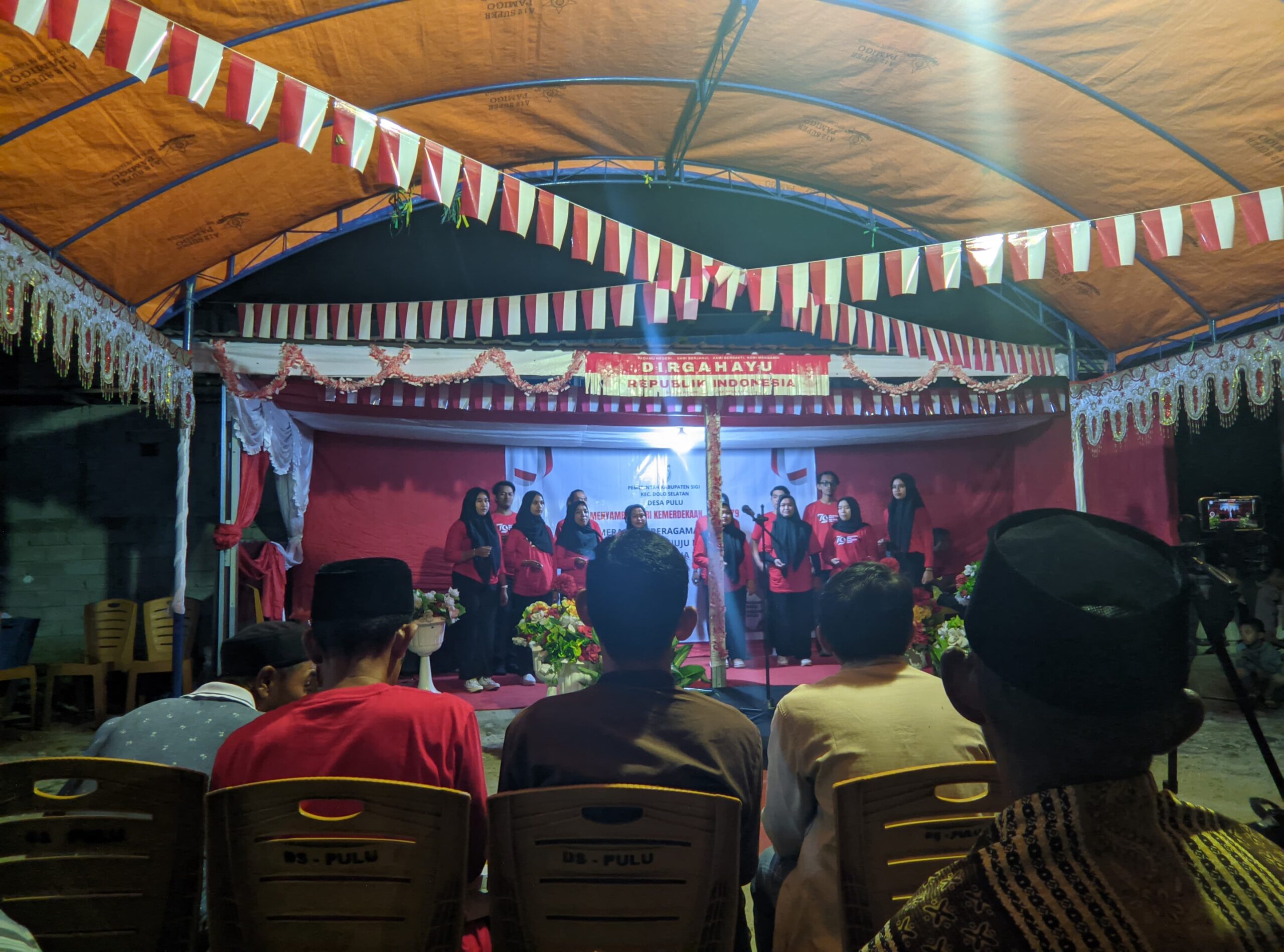 Masyarakat Desa Pulu meriahkan peringatan kemerdekaan Republik Indonesia Ke-79. FOTO:IST