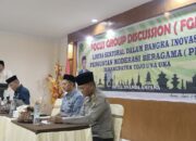 Asisten 1 Bidang Pemerintahan dan Kesejahteraan Rakyat Kabupaten Tojo Una-Una, Alfian Matajeng, S.Pd., M.A.P., memimpin Focus Group Discussion (FGD) Penguatan Moderasi Beragama. FOTO: Hertanto Prokopimda Touna