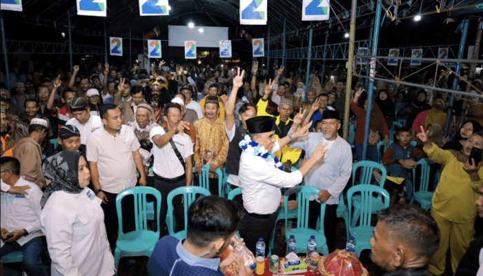 Meski Tanpa Artis, Kampanye Anwar-Reny Tetap Diserbu Warga Tinombala