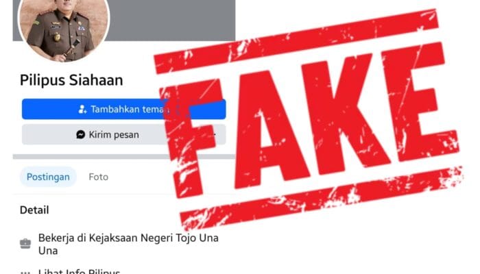 Awas! Penipuan Berkedok Akun Facebook Pimpinan Kejaksaan Tojo Una-una