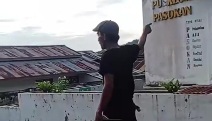 Viral! Pria Bawa Sajam Protes Kekosongan Petugas di Puskesmas Pasokan, Tojo Una-una