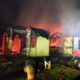 dua unit rumah terbakar di ampana tete, kerugian ditaksir ratusan juta. FOTO: IST