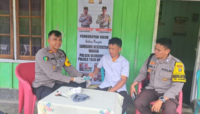 Kapolsek Ulubongka Sapa Warga Paranonge, Lewat Silaturahmi dan Pengobatan Gratis